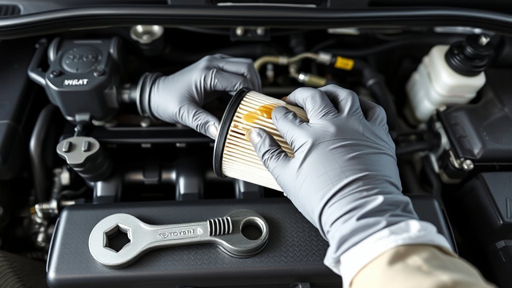 2016 sienna xle oil filter change