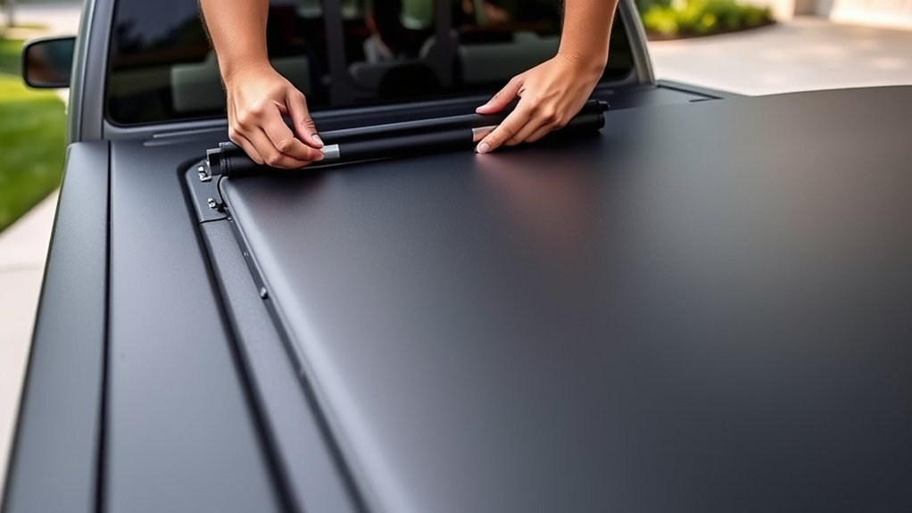 adjusting tri fold tonneau cover guidance