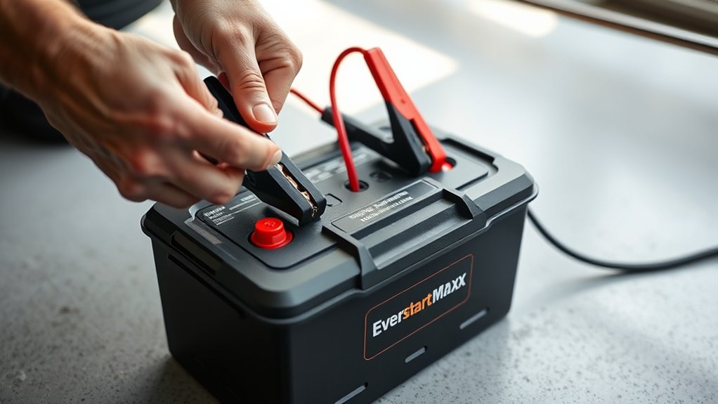 everstart maxx battery charger usage