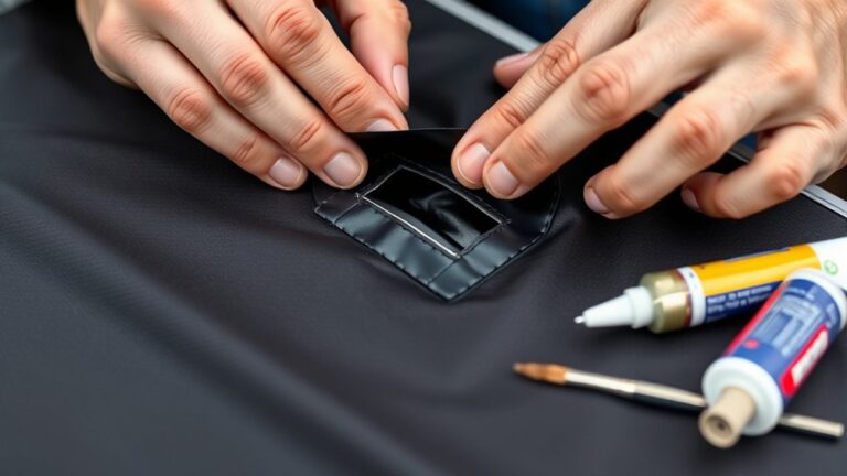 fixing a hole in tonneau cover