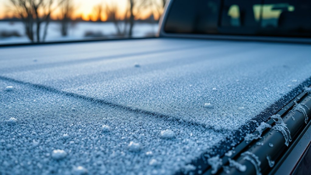 freezing tonneau covers causes damage