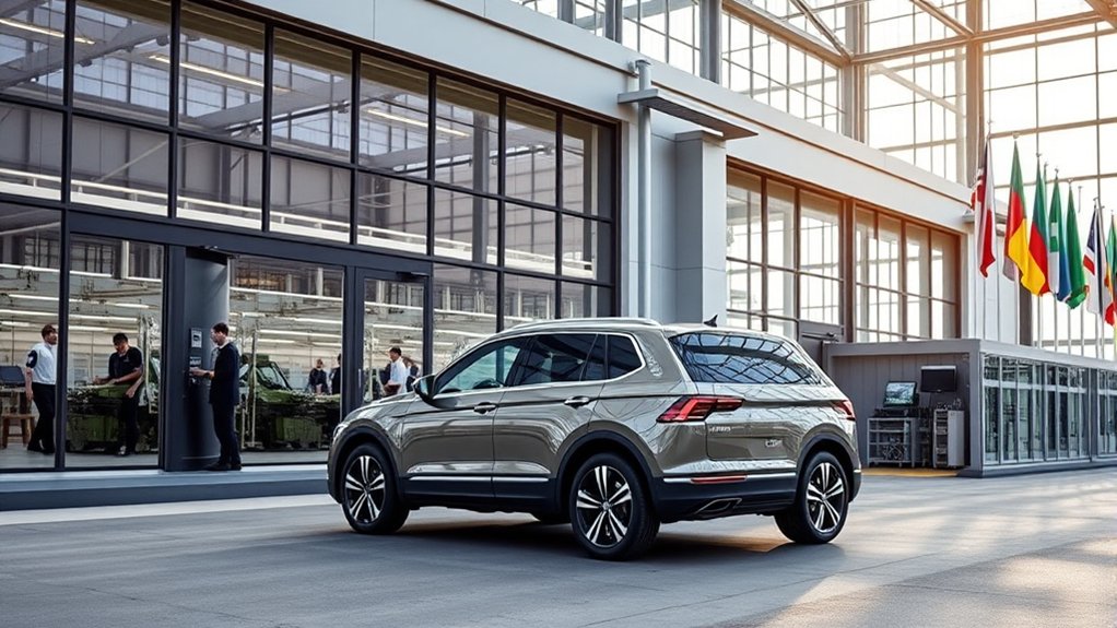 global tiguan production network dynamics