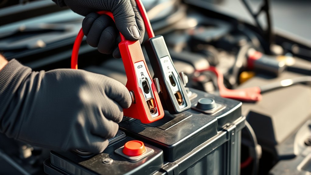 hook up a battery charger
