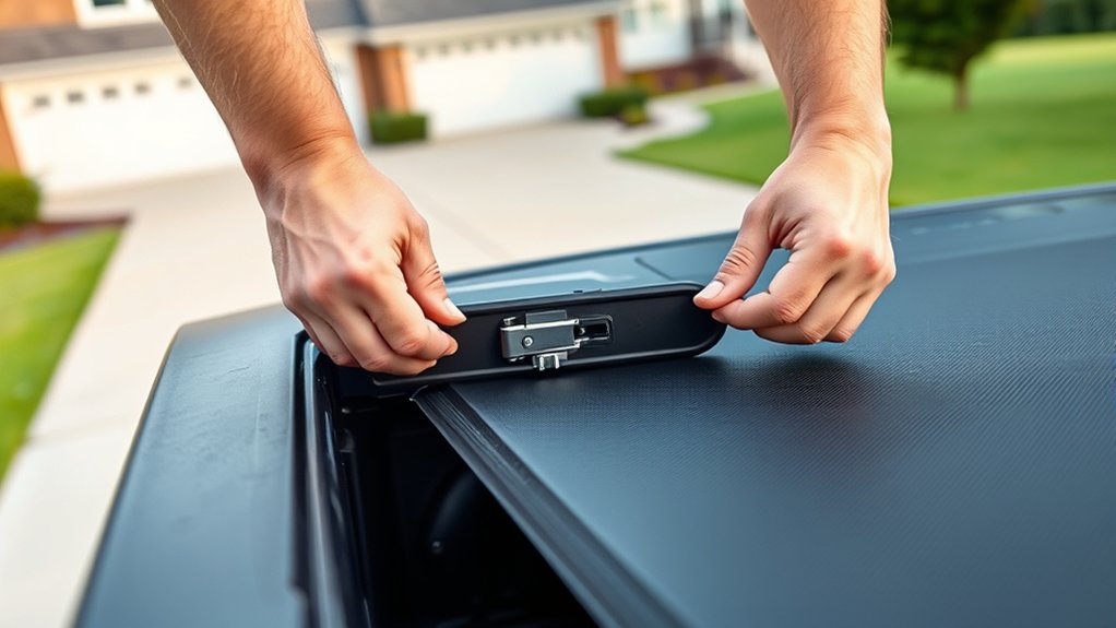 how to open tonneau cover
