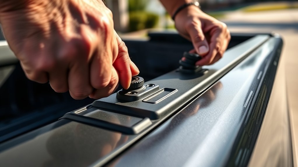 how to remove tonneau clips