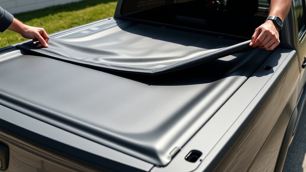 how to stretch tonneau cover