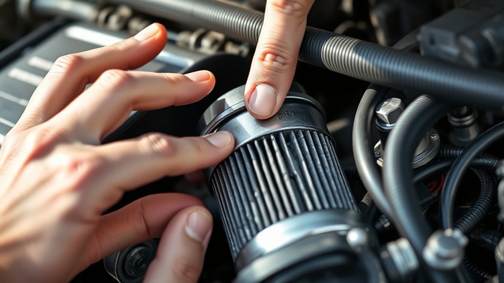 identify oil filter type and location