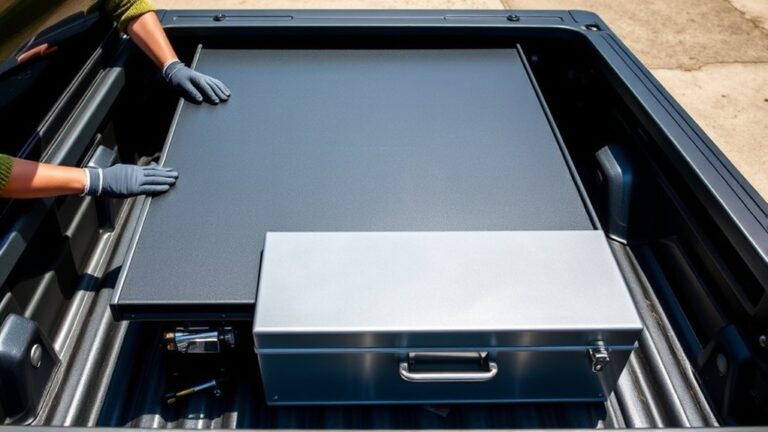 installing tonneau cover with toolbox
