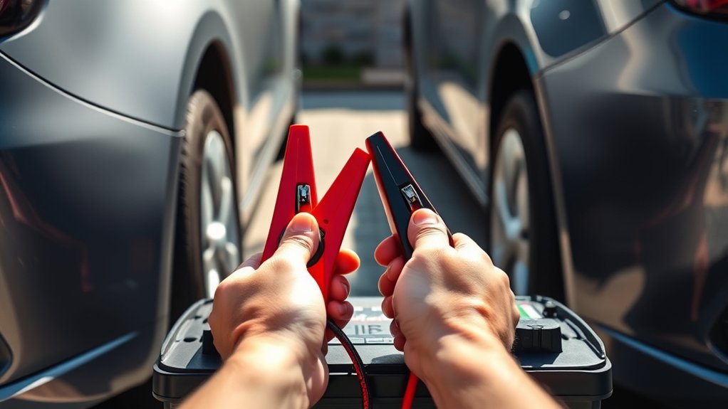 jump start with jumper cables safely