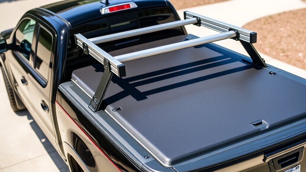 ladder rack with tonneau cover