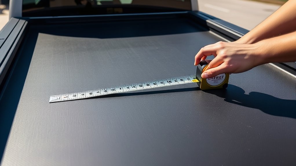 measuring a tonneau cover