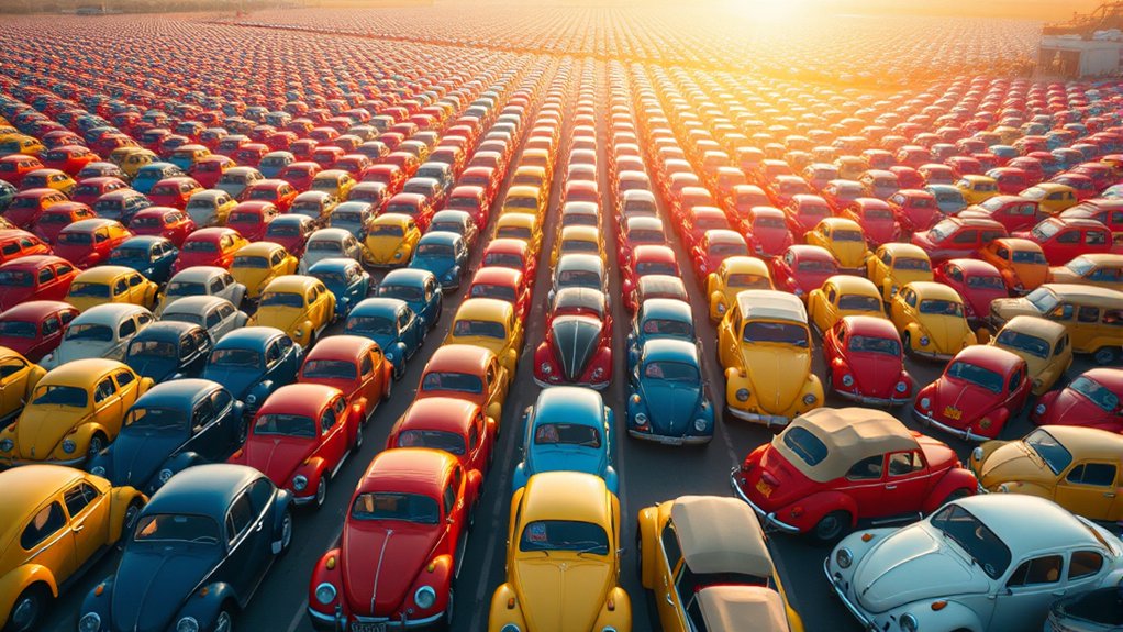number of vw beetles produced