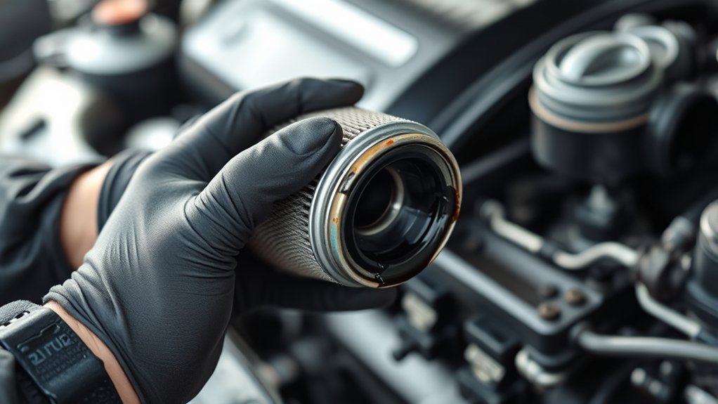 oil filter change with oil intervals