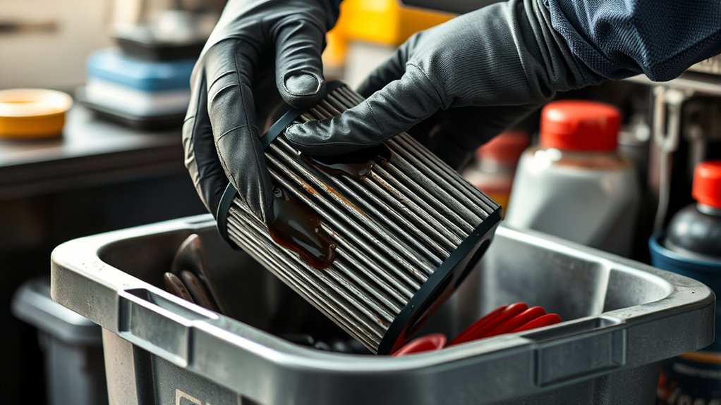 oil filter disposal guidelines only