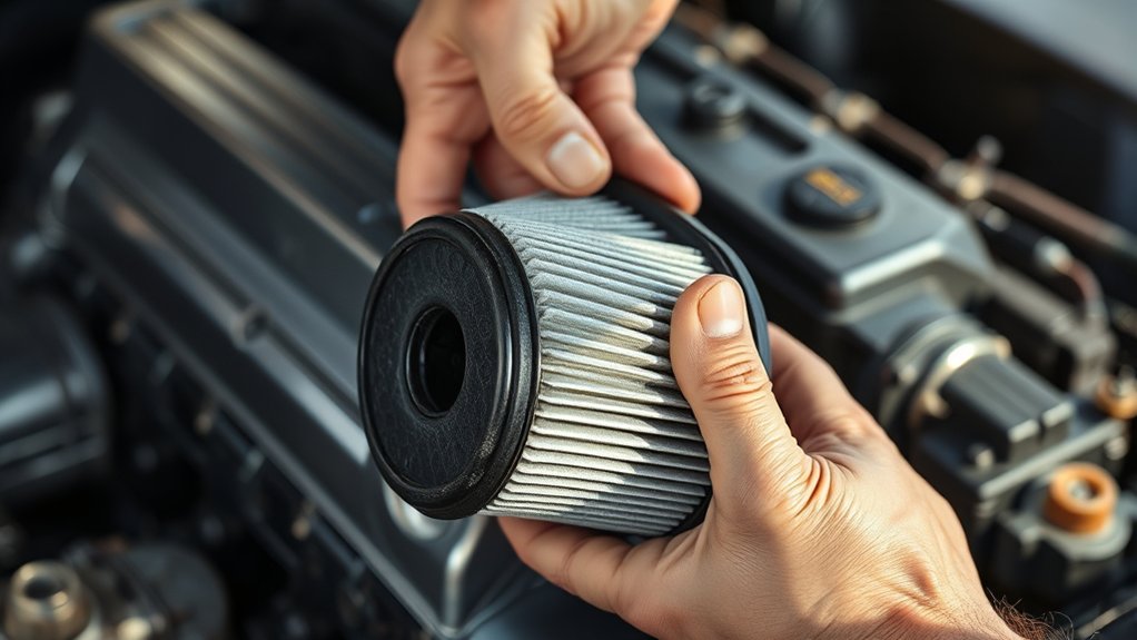 oil filter shields engine components