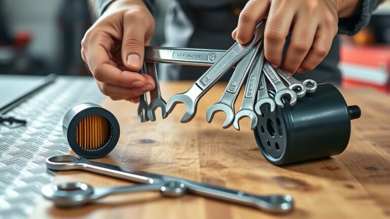 oil filter wrench size query