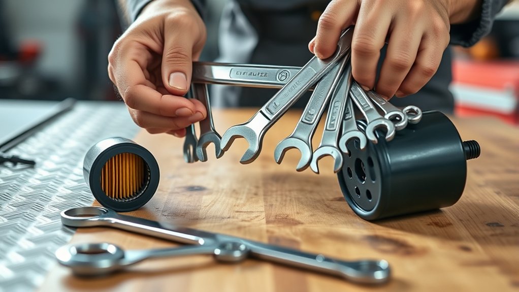 oil filter wrench size query