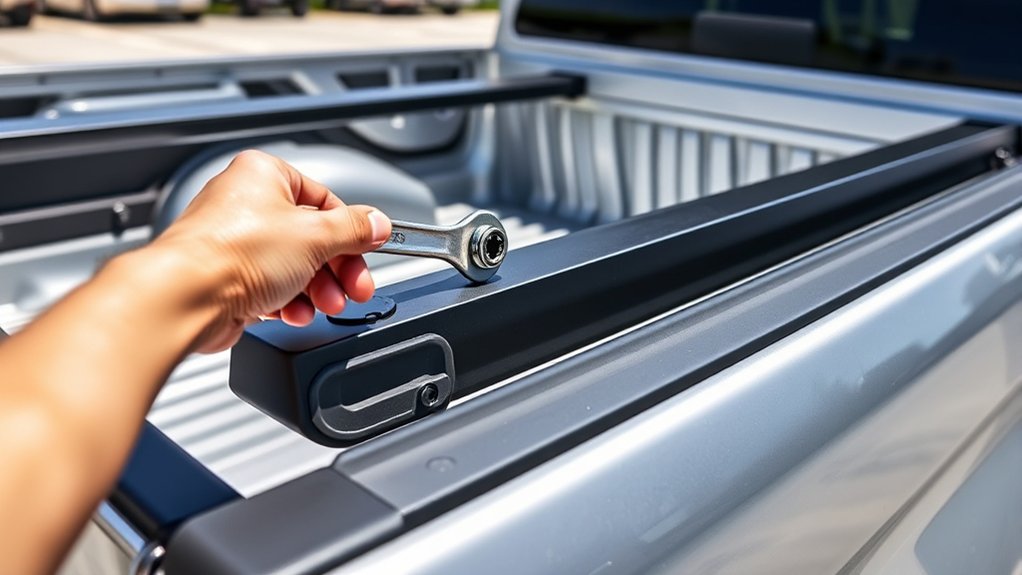 removing tonneau cover rails