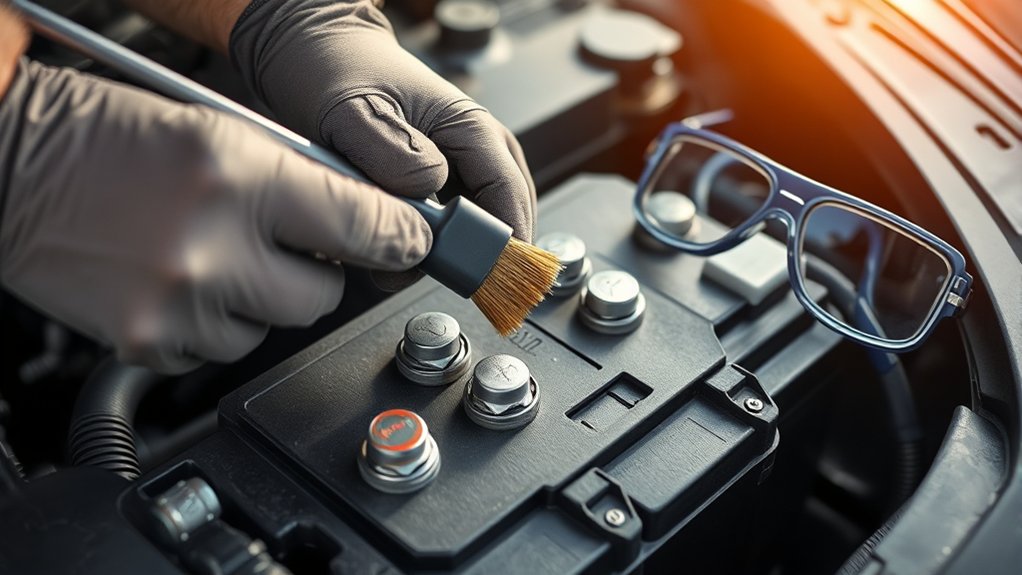 safety focused battery cleaning procedures