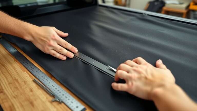 shorten a tonneau cover