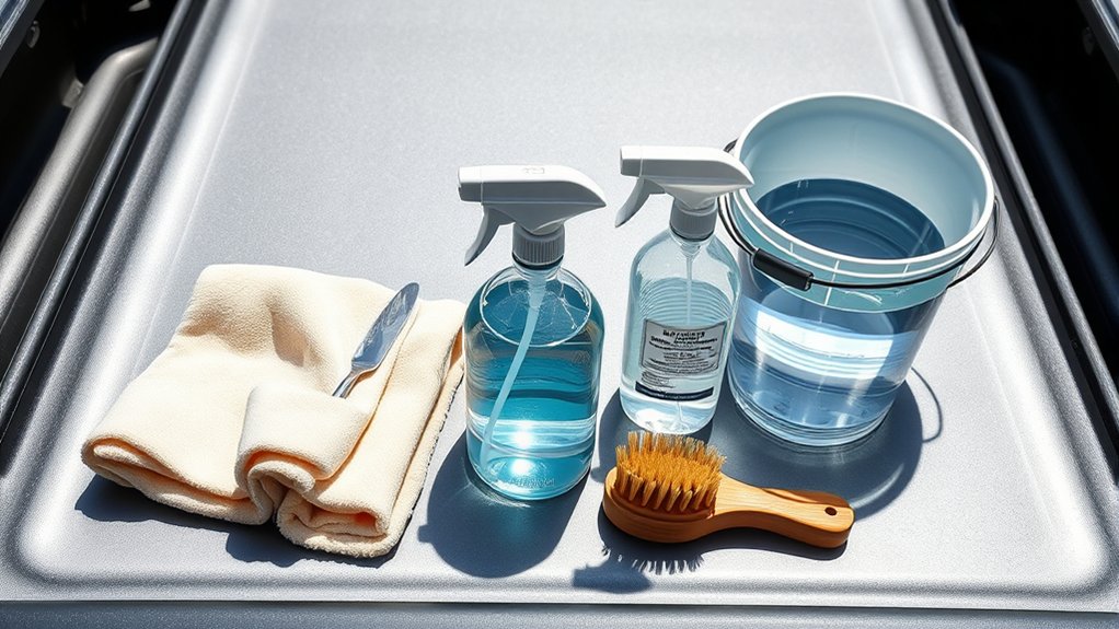 soft water ph neutral cleaners microfiber towels
