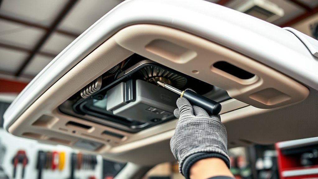 sunroof power track motor issues