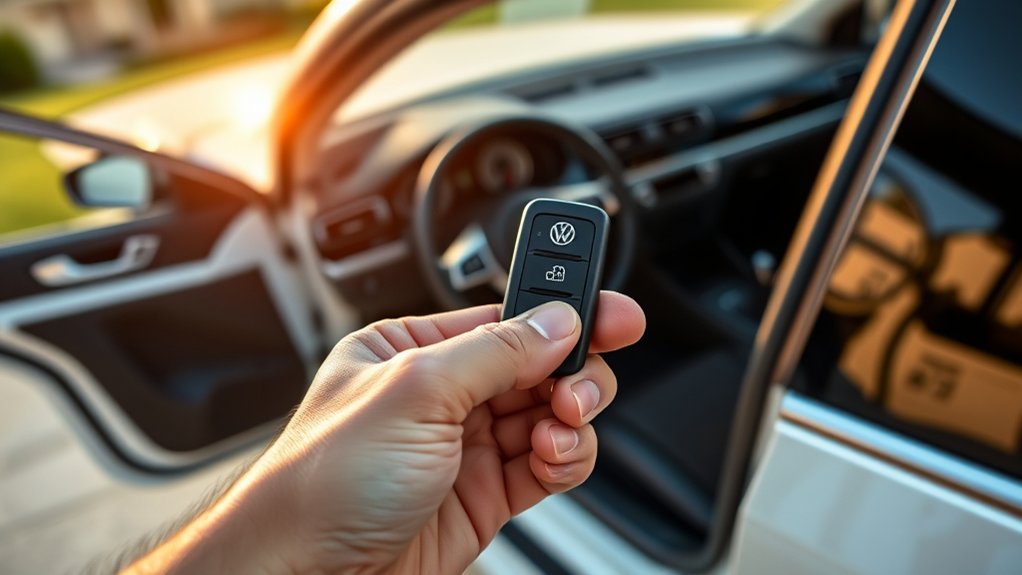syncing vw key fob to car information