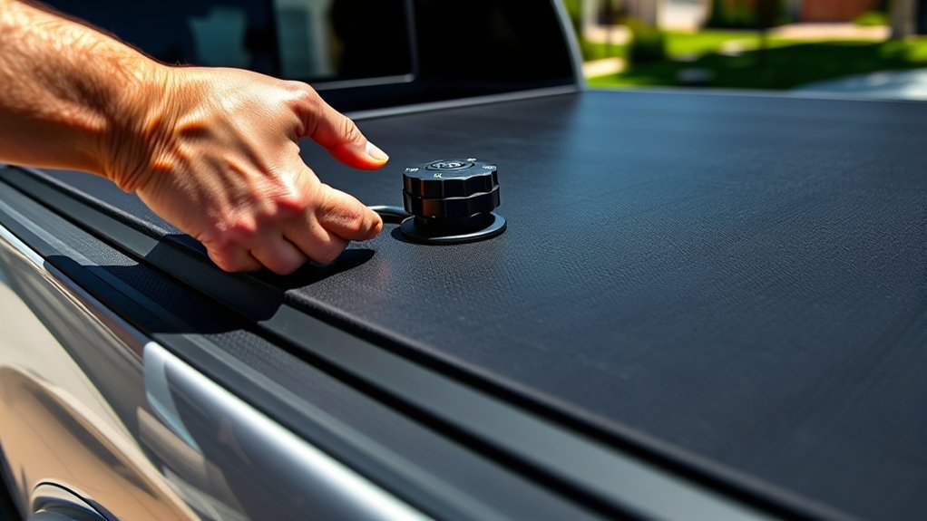 tension adjustment for truxedo tonneau cover
