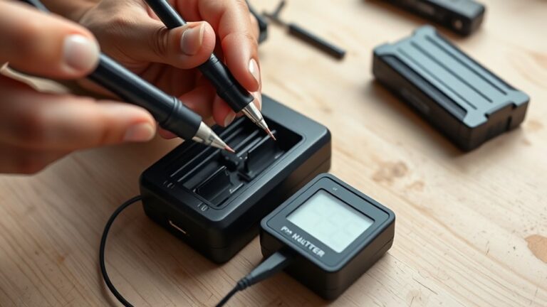 testing a battery charger procedure