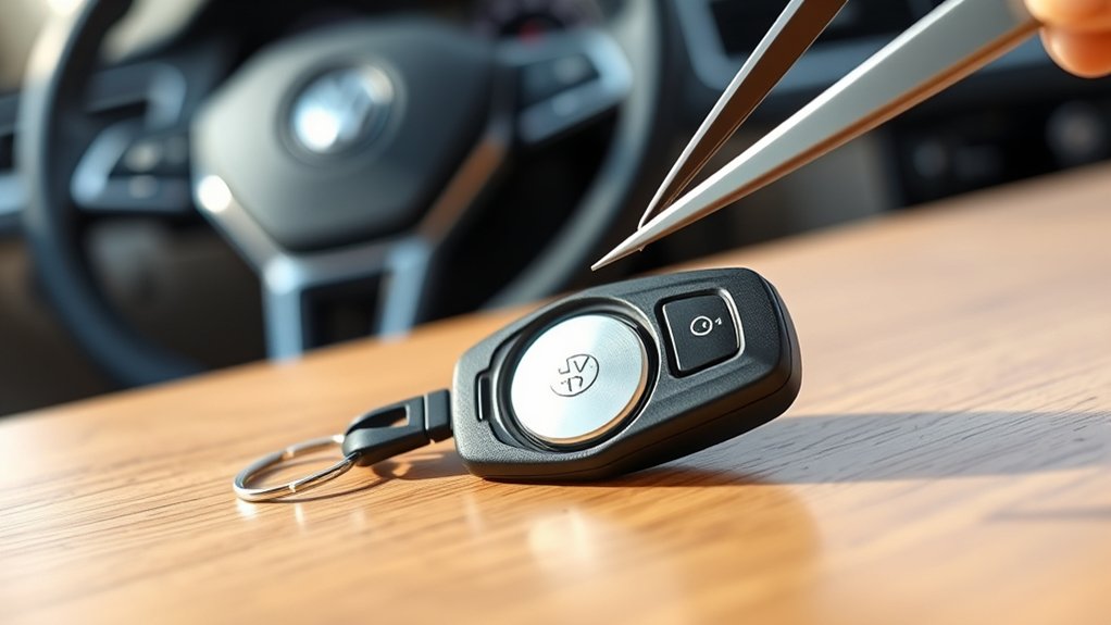 tiguan key fob battery lifespan and signals