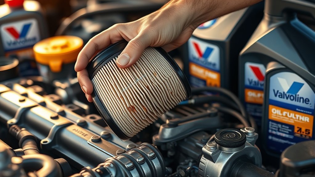 valvoline changes oil filter