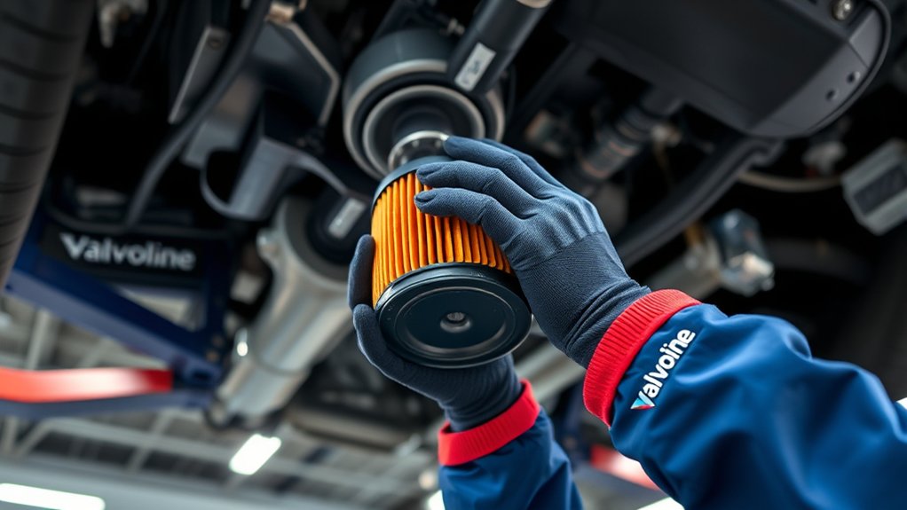 valvoline changes oil filter